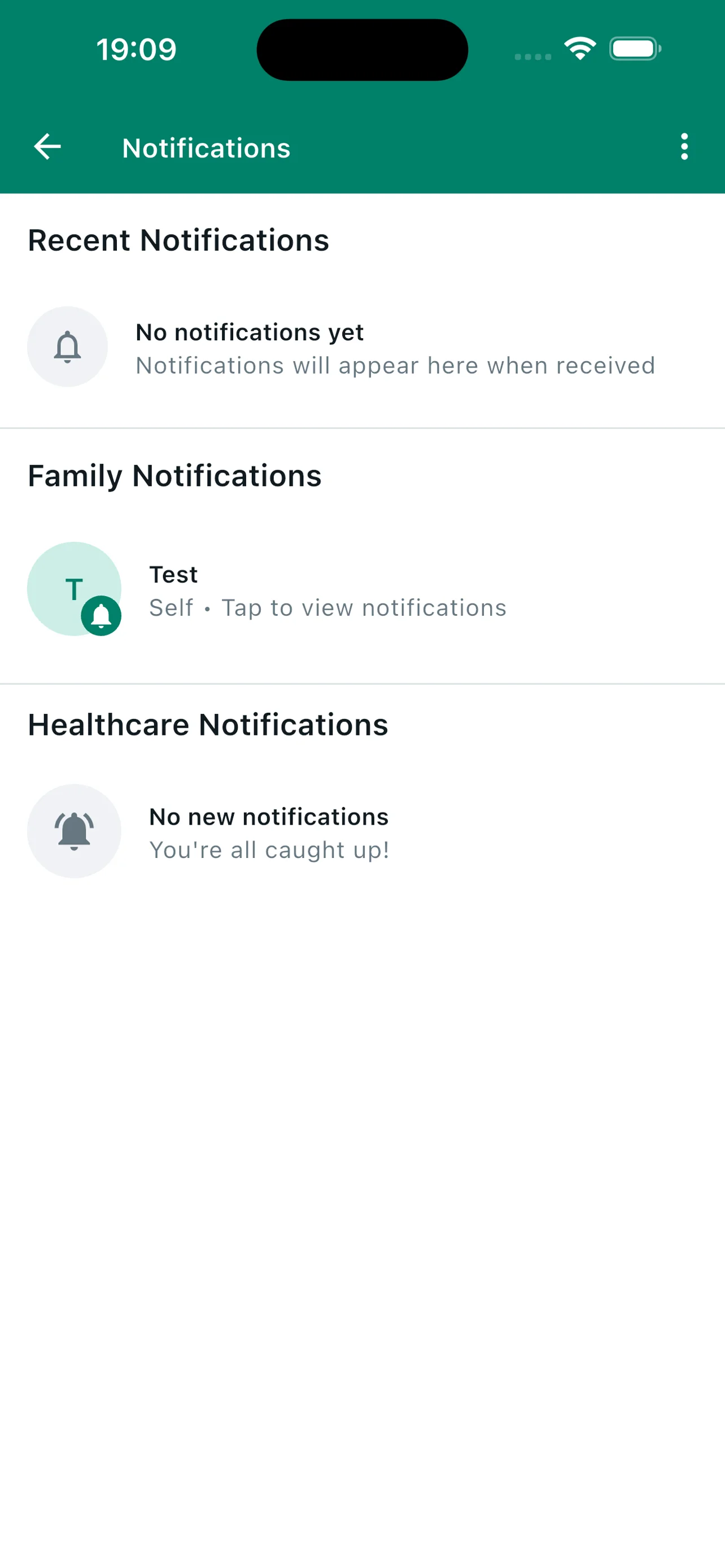 MedNote app reminder screen