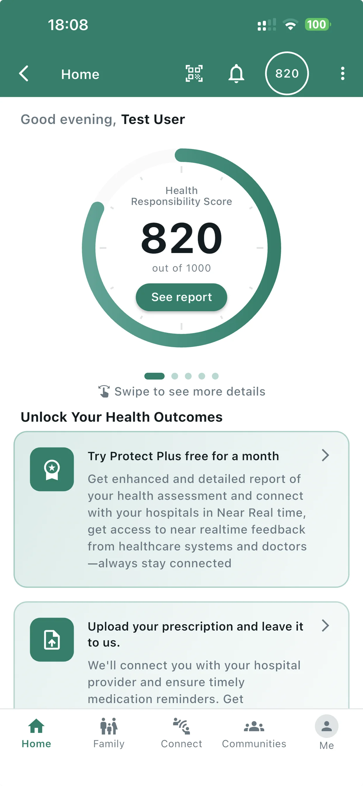 MedNote app medication dashboard