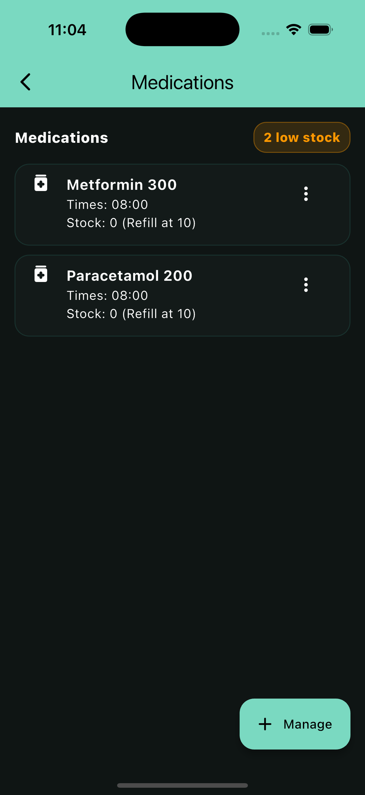 MedNote app screenshot 2