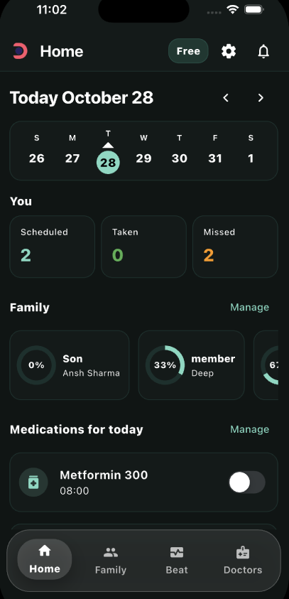MedNote app screenshot 1